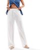 Cotton On Cotton On Haven wide leg linen look pants in white - 1