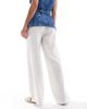 Cotton On Cotton On Haven wide leg linen look pants in white - 2