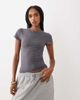 Cotton On Cotton On hold me short sleeve crew neck top in total eclipse-Navy - 1