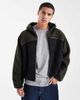 Cotton On Cotton On hooded teddy jacket in Khaki-Green - 1