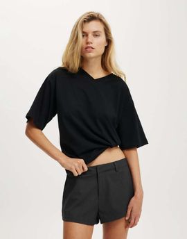 Cotton On Cotton On Izzy suiting mini shorts in charcoal-Gray