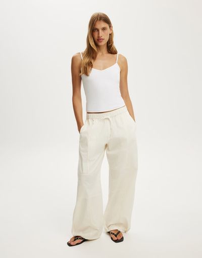 Cotton On Cotton On Jackson utility pant in white