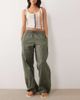 Cotton On Cotton On Jackson utility pants in khaki green - 1