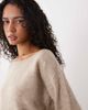 Cotton On Cotton On knit tunic long sleeve off shoulder dress in coconut-White - 4