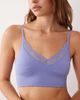 Cotton On Cotton On lace ribbed bralet in steeley blue - 3