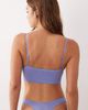 Cotton On Cotton On lace ribbed bralet in steeley blue - 4