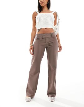 Cotton On Cotton On Lola low rise suiting pants in mink brown