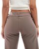 Cotton On Cotton On Lola low rise suiting pants in mink brown - 4