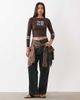 Cotton On Cotton On long sleeve sporty graphic jersey top in dark oak-Brown - 3