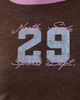 Cotton On Cotton On long sleeve sporty graphic jersey top in dark oak-Brown - 4