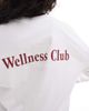 Cotton On Cotton On long sleeve wellness club graphic crew T-shirt in white - 3