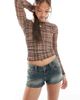 Cotton On Cotton On low micro denim shorts in sandstorm blue - 1