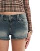 Cotton On Cotton On low micro denim shorts in sandstorm blue - 3