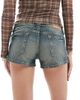 Cotton On Cotton On low micro denim shorts in sandstorm blue - 4
