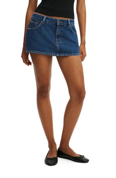 Cotton On Cotton On Low Rise Denim Miniskort
