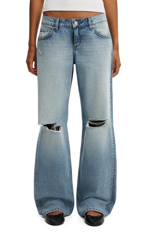 Cotton On Cotton On Low Rise Ripped Straight Leg Jeans