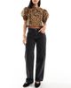 Cotton On Cotton On low rise straight leg jeans in graphite black - 1