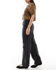 Cotton On Cotton On low rise straight leg jeans in graphite black - 3