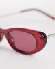 Cotton On Cotton On Lucia slim line sunglasses in cherry wood-Red - 2