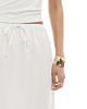 Cotton On Cotton On maxi slip skirt in linen mix in white - 2