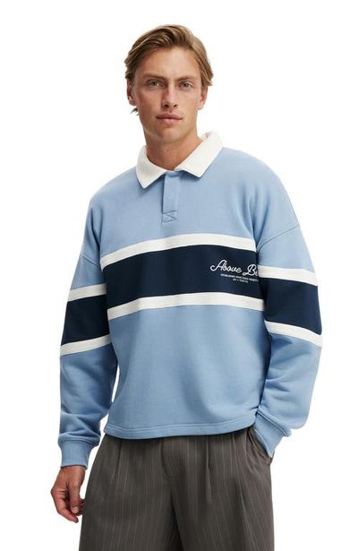 Cotton On Cotton On Men's Cropped Fit Graphic Fleece Polo