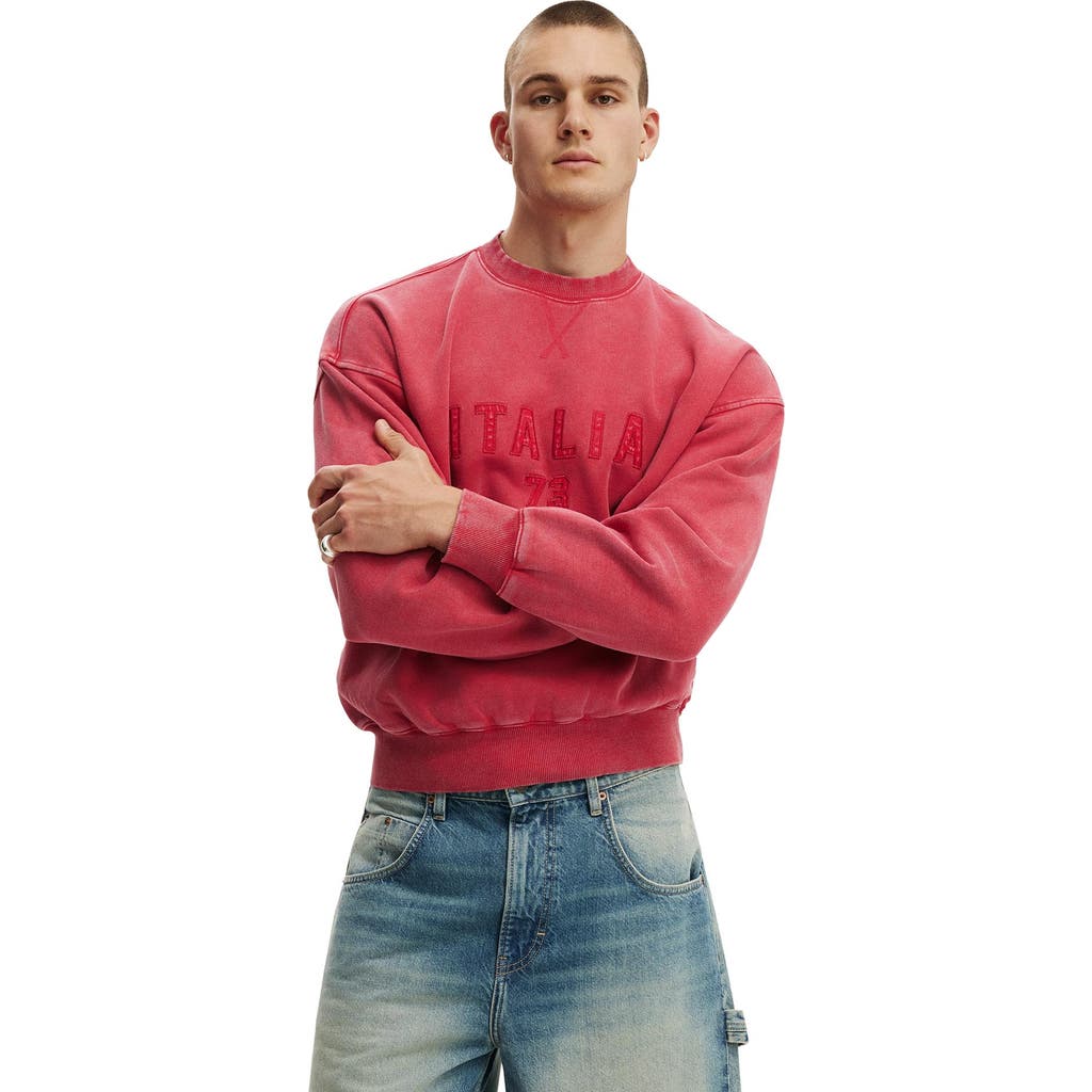 Cotton On Cotton On Men's Oversized Graphic Crew Sweater
