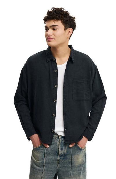 Cotton On Cotton On Men's Washed Long Sleeve Shirt