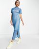 Cotton On Cotton On mesh midi dress in blue spot print - 1