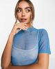 Cotton On Cotton On mesh midi dress in blue spot print - 3