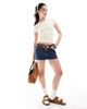 Cotton On Cotton On Micro low denim skirt in dark blue-Navy - 2