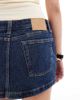 Cotton On Cotton On Micro low denim skirt in dark blue-Navy - 4