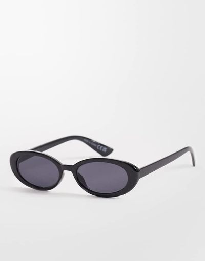 Cotton On Cotton On Ophelia oval sunglasses in black