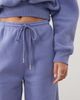 Cotton On Cotton On plush tie waist wide leg sweatpants in blue ice - 3