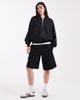 Cotton On Cotton On plush zip up bomber jacket in black - 2