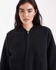 Cotton On Cotton On plush zip up bomber jacket in black - 3