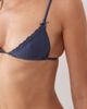 Cotton On Cotton On pointelle bralette and thong set in blue - 3
