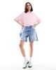 Cotton On Cotton On relaxed denim shorts in saltwater blue - 4