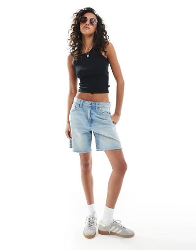Cotton On Cotton On relaxed denim shorts in sun-faded blue