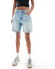 Cotton On Cotton On relaxed denim shorts in sun-faded blue - 4