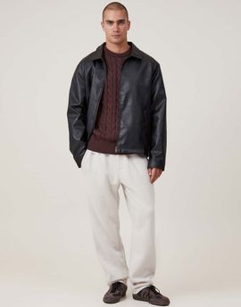 Cotton On Cotton On relaxed track pants in off-white