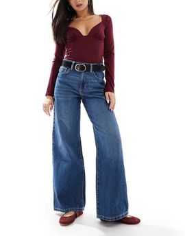 Cotton On Cotton On relaxed wide leg jeans in pure blue