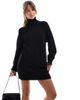 Cotton On Cotton On rollneck knitted mini dress in black - 1