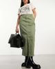 Cotton On Cotton On ryder utility maxi skirt in khaki-Green - 3