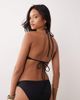 Cotton On Cotton On scoop neck halter bikini top in black - 2