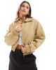 Cotton On Cotton On scout collared barn jacket in sandstone-Brown - 4
