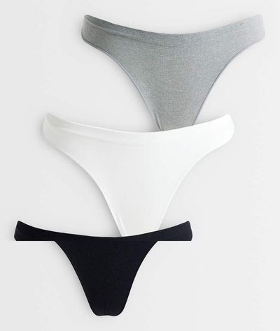 Cotton On Cotton On seamless high cut thong briefs in multi