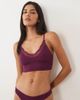 Cotton On Cotton On seamless longline lace trim bralette in blackcurrant-Purple - 1