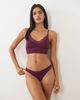Cotton On Cotton On seamless longline lace trim bralette in blackcurrant-Purple - 2
