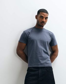 Cotton On Cotton On slim fit T-shirt in denim blue