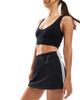Cotton On Cotton On sporty jersey mini skirt in black - 1